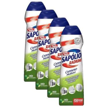 Imagem de Kit 3 Sapolio Radium Cremoso Limao Bombril 450Ml