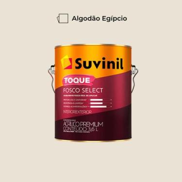 Imagem de Tinta Acrílica Toque Fosco Select 3.6L Algodão Egípcio - Suvinil - 508
