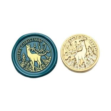 Imagem de Selos De Cera De Cobre Para Inverno Para Envelopes, Cartões De Saudaçã