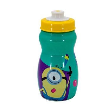 Imagem de Garrafa Infantil Squeeze Escolar 300ml Personagens Plasutil, Minions