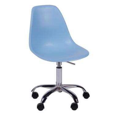 Imagem de Cadeira de Escritório Eames Eiffel Giratória - Azul - Abra Casa