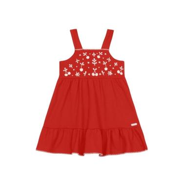 Imagem de Vestido infantil menina com estampa floral Brandili