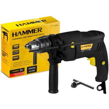 Imagem de Furadeira Martelete De Impacto 1/2 Pol 13mm Concreto E Madeira 700w Ha