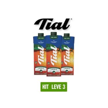 Imagem de Suco tial 100% laranja 1l - kit 3 unidades