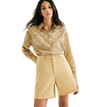 Imagem de Bermuda Hering Feminina Cintura Média em Sarja-Feminino