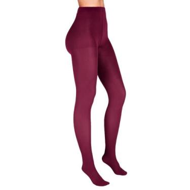 Imagem de Meia Calça Trifil Opaca Fio 40 Inverno W06345, Vinho, 1XG