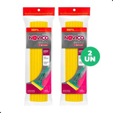 Imagem de Kit Refil para Mop Sekito Noviça para Lavagem e Secagem de Pisos com 2 Unidades para La...