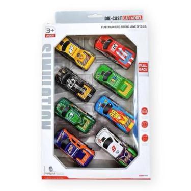 Imagem de Carrinhos De Fricção Metal Fundido Kit Com 8 - Pró