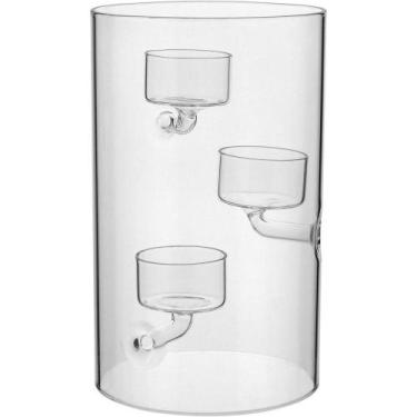 Imagem de Castiçal Home & Co Para 3 Velas Borossilicato Suporte - NH