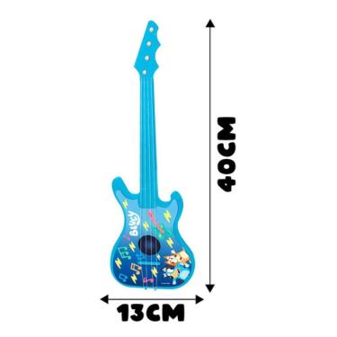 Imagem de Brinquedo Musical Guitarra Bluey Mini Guitarra Para Crianças Azul