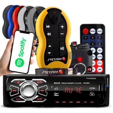 Imagem de Aparelho De Som Carro Radio Automotivo Bluetooth Pendrive Sd Rádio - F