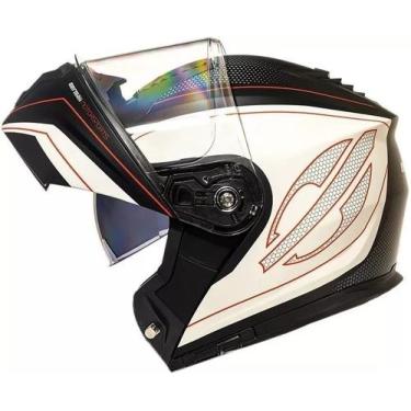 Imagem de Capacete Mormaii Articulado V1 Atacama Robocop + Óculos Fume, 62