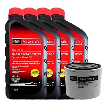 Imagem de Kit Troca De Óleo 5w30 E Filtro Ford Focus 2014 A 2022