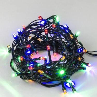 Imagem de Cordão Pisca Pisca De Natal Colorido 100 Led's 9 Metros Luze - Congrat