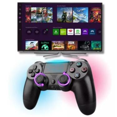 Imagem de Controle Para Tv Samsung Cu7700 Cu8000 Au7700 Bu8000 4k Game - Kit com