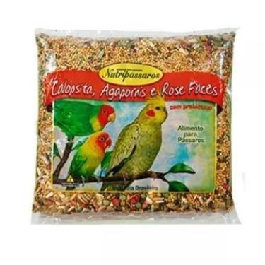 Imagem de Ração Nutripássaros mistura para calopsitas e agapornis com mel 500g. 