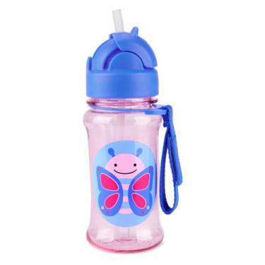 Imagem de Garrafinha com canudo Skip Hop 355ml 12m Tritan Zoo Borboleta