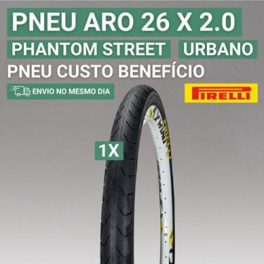 Imagem de Pneu Urbano Para Bicicleta Aro 26 2.00 Pirelli Phantom Street, 1 PNEU