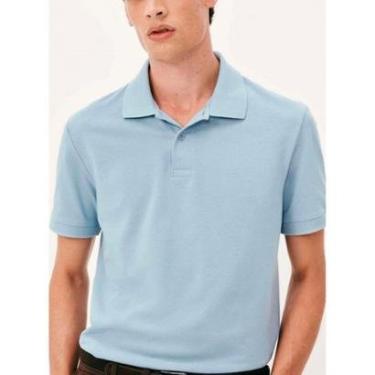 Imagem de Camisa Polo Hering N3A7 Masculina Malha em Algodao T. P/EXG-Masculino