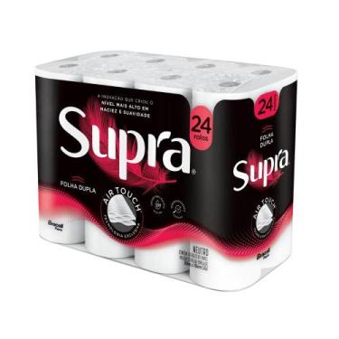 Imagem de Papel Higiênico Supra Folha Dupla 24 Rolos