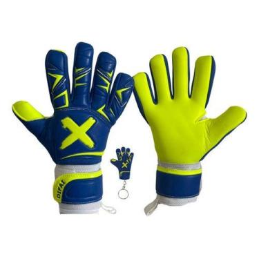 Imagem de Luva Goleiro Infantil Difai Spider Látex Profissional -, Azul, Marinho