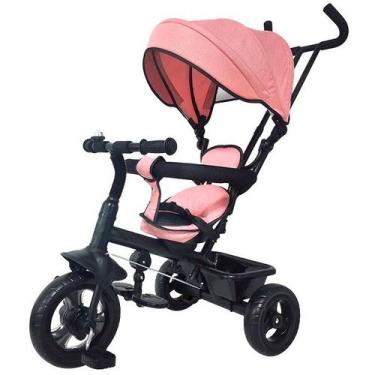 Imagem de Triciclo 360º Rosa com Empurrador Passeio Divertido DM TOYS