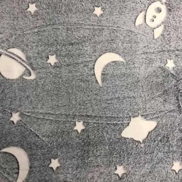 Imagem de Manta Brilha No Escuro Lua Estrela Infantil Coberta Infantil - Dudy