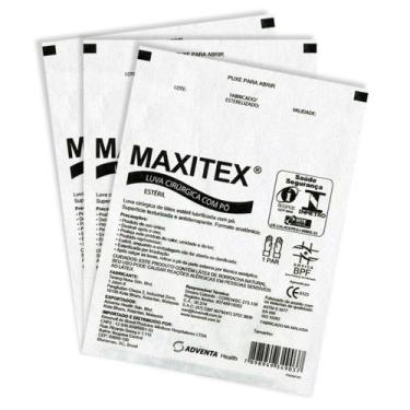 Imagem de Luva Cirúrgica Com Pó Nº7 Estéril Maxitex 3 pares