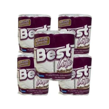 Imagem de Papel Higiênico Best Lite Folha Dupla 05 Pct C/4 Rolos Kit