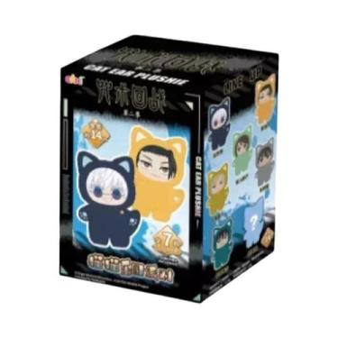 Imagem de Brinquedo De Pelúcia Gato Jujutsu Kaisen Preto, Caixa Surpresa Com 6 P