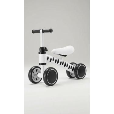 Imagem de Triciclo Andador Equilíbrio Infantil 4 Rodas Branco - Não Especificada