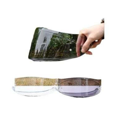 Imagem de Lente De Substituição Transparente Escura Anti-UV Para Viseira De Capa