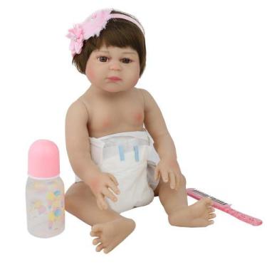 Boneca Bebe Reborn Laura Baby Emily : : Brinquedos e