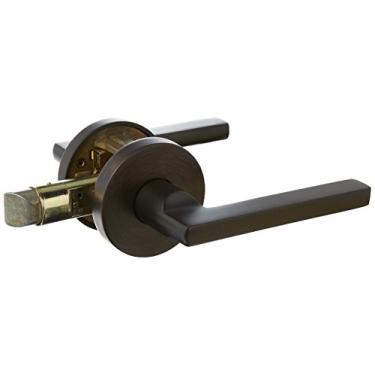 Imagem de Baldwin PSSQUCRR112 Quadrado de passagem de reserva com rosa redonda contemporânea em acabamento de bronze envelhecido