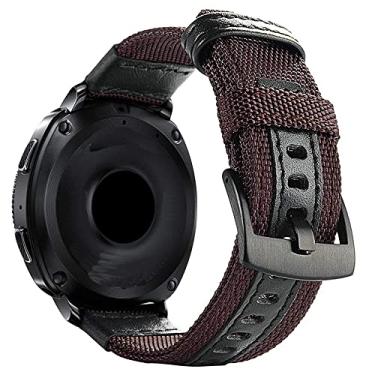 Imagem de Pulseira 20mm Tour em Nylon compatível com Samsung Galaxy Watch Active 1 e 2 - Galaxy Watch 3 41mm - Galaxy Watch 42mm - Amazfit GTR 42mm - Marca LTIMPORTS (Marrom)