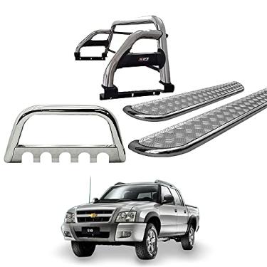 Imagem de Kit Quebra Mato+Santo Ant Duplo +Estribo-S10 94/11 Cromo C/D