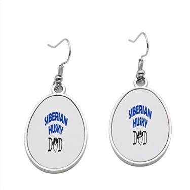 Imagem de Brinco Husky siberiano - Brincos pendurados para meninas - Presente de festa de aniversário dos namorados