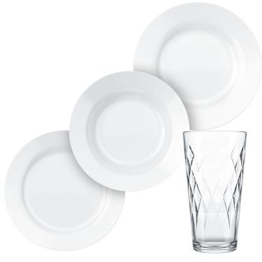 Imagem de Aparelho de Jantar Duralex Opaline – 16 Peças 