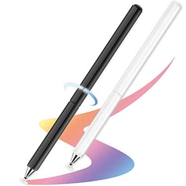Imagem de Canetas Stylus, caneta de tela sensível ao toque com ponta de disco capacitivo universal de alta sensibilidade e precisão para iPhone/iPad/Pro/Samsung/Galaxy/Tablet/Kindle/Computador/FireTablet