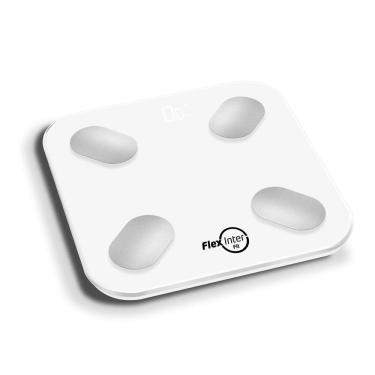 Imagem de Balanca Digital Smart Corporal Bioimpedancia App Branca FlexInter