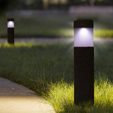 Imagem de luz LED de energia solar à prova d'água ideal para lâmpada de jardim de pátio, Pilipane Luzes solares do caminho,