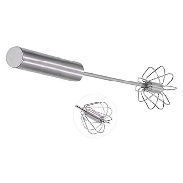 Imagem de Batedor de ovos de aço inoxidável, misturador portátil fácil de usar e limpar ovo batedor conveniente para casa, padarias