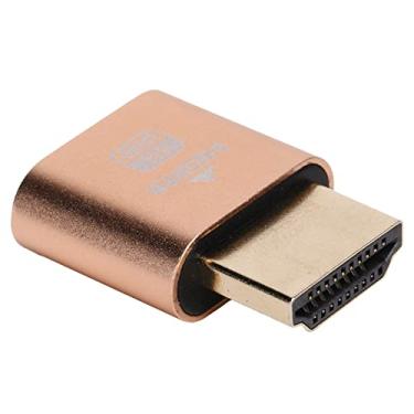 Imagem de Plugue manequim HDMI 4K, emulador de tela fantasma sem cabeça, emulador de monitor virtual, 3840 X 2160, plug and play & hot swappable (dourado)
