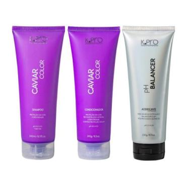 Imagem de Kit K.Pro Caviar - Shampoo + Condicionador + Ph Balancer