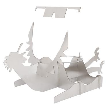 Imagem de suporte de frango de cerveja,Suporte de frango port¨¢til, rack de a?o inoxid¨¢vel, com uso de torrador de frango de cerveja, rack de assar frango para churrasco, para acampar fam¨ªlia reunir forno