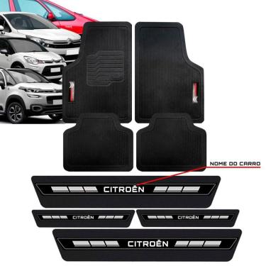Imagem de Tapete PVC Borracha + Soleira Porta Citroen Escolha Carro