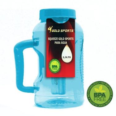 Imagem de Garrafa Squeeze Gold Sports Galão Resistente - Bpa Free 2,3 Litros