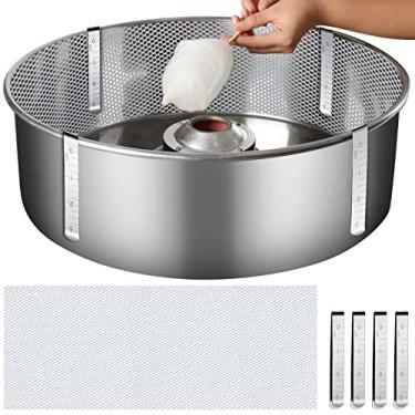 Imagem de Kit estabilizador de algodão doce de malha e clipe peças de máquina de algodão doce com 4 peças de clipes de aço inoxidável de algodão doce suprimentos para a maioria das máquinas de algodão doce e fio dental de doces de 50 cm