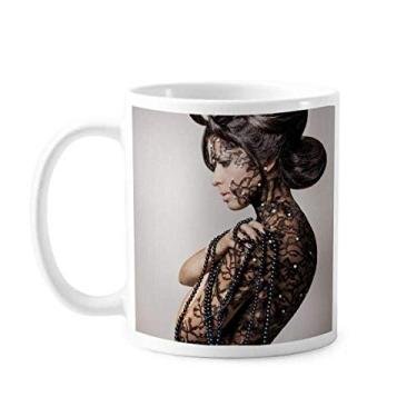 Imagem de Religião Nude Brunette Beauty Body Gal Caneca Cerâmica Xícara Porcelana Café Cerâmica Talheres