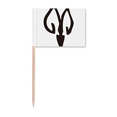 Imagem de Marcadores de palito de dente de ovelha chinesa com inscrição Bones Inscriptions